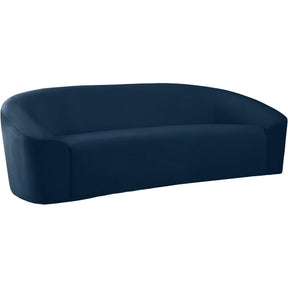 Meridian Furniture Riley Navy Velvet SofaMeridian Furniture - Sofa - Minimal And Modern - 1