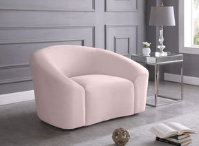 Meridian Furniture Riley Pink Velvet Chair