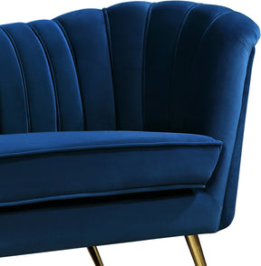 Meridian Furniture Margo Navy Velvet Chair