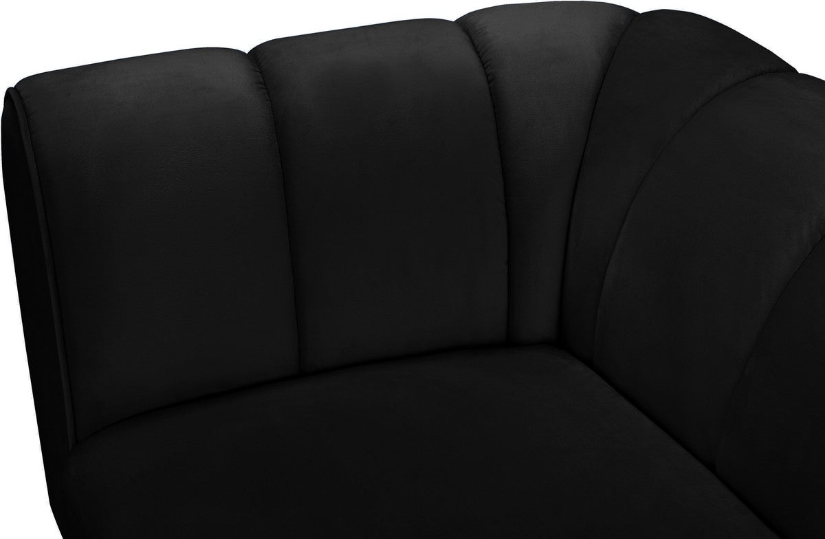 Meridian Furniture Beaumont Black Velvet Chair