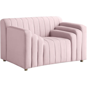 Meridian Furniture Naya Pink Velvet ChairMeridian Furniture - Chair - Minimal And Modern - 1