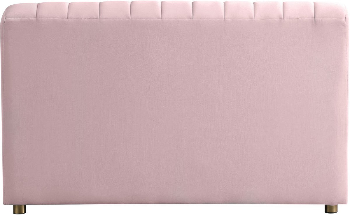 Meridian Furniture Naya Pink Velvet Chair