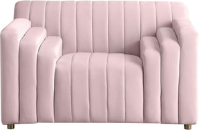 Meridian Furniture Naya Pink Velvet Chair