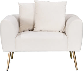 Meridian Furniture Quinn Cream Velvet Chair