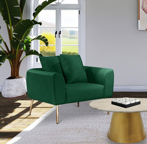 Meridian Furniture Quinn Green Velvet Chair