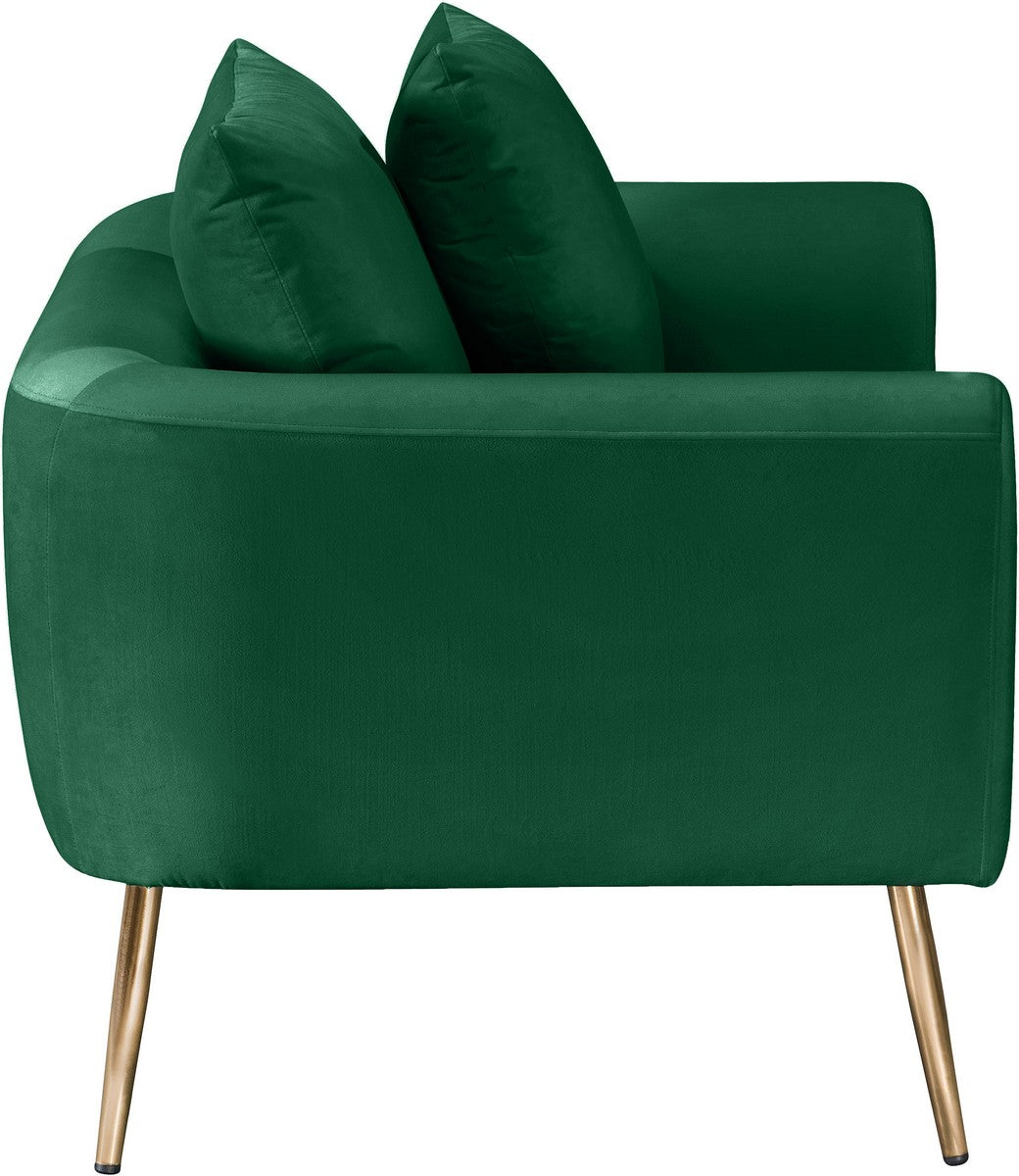 Meridian Furniture Quinn Green Velvet Chair