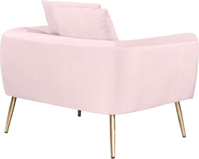 Meridian Furniture Quinn Pink Velvet Chair