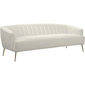 Meridian Furniture Tori Cream Velvet SofaMeridian Furniture - Sofa - Minimal And Modern - 1