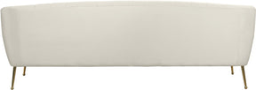 Meridian Furniture Tori Cream Velvet Sofa