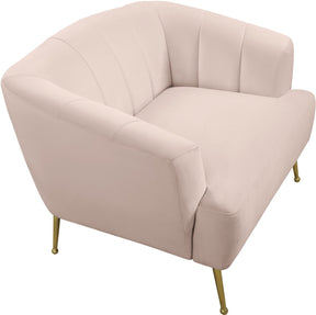 Meridian Furniture Tori Pink Velvet Chair