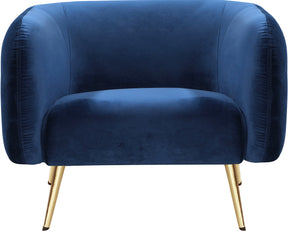 Meridian Furniture Harlow Navy Velvet Chair