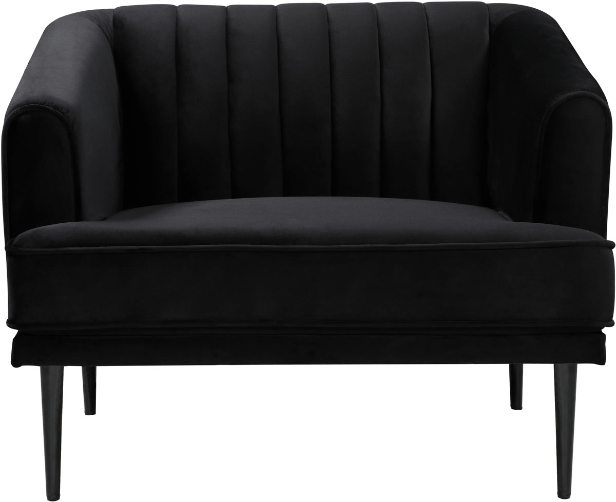 Meridian Furniture Rory Black Velvet Chair