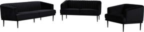 Meridian Furniture Rory Black Velvet Chair