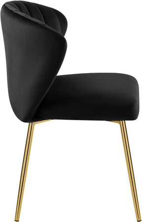 Meridian Furniture Finley Black Velvet Dining Chair - Set of 2