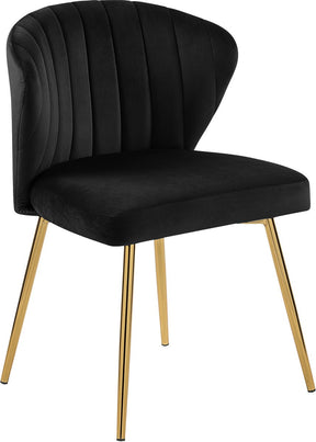 Meridian Furniture Finley Black Velvet Dining Chair - Set of 2