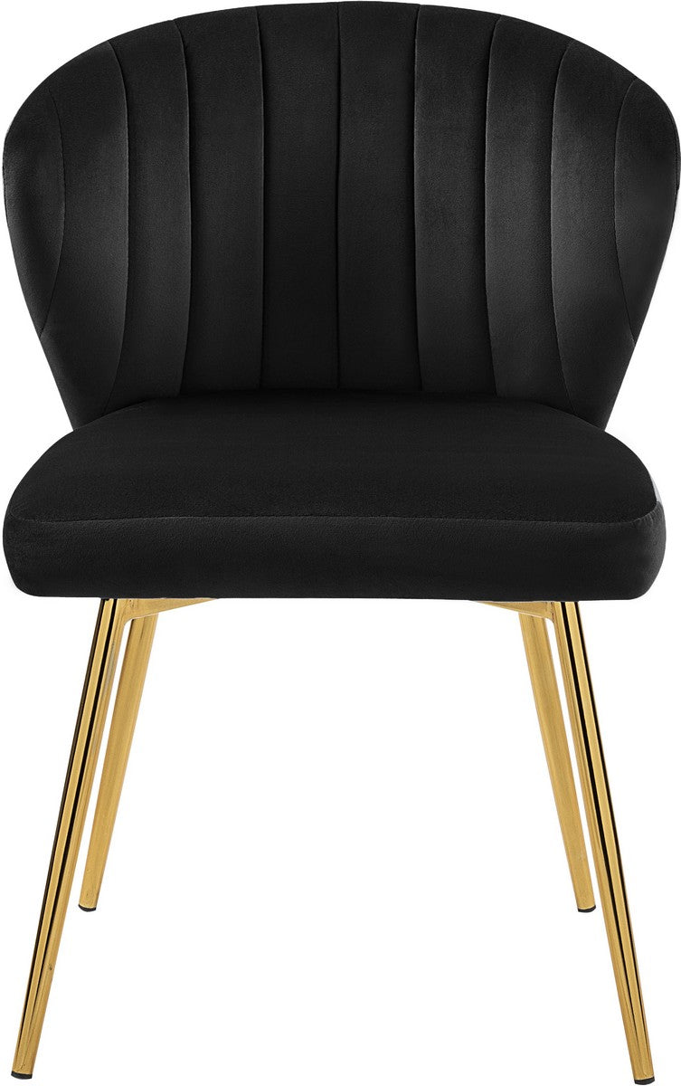 Meridian Furniture Finley Black Velvet Dining Chair - Set of 2