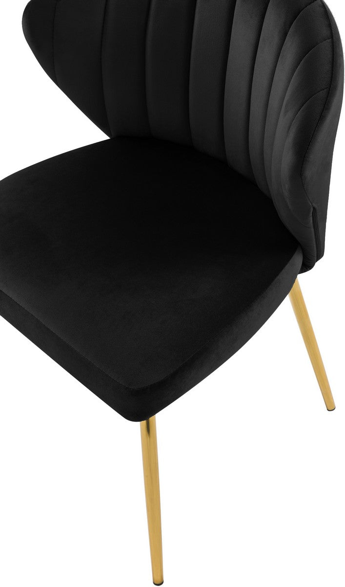 Meridian Furniture Finley Black Velvet Dining Chair - Set of 2