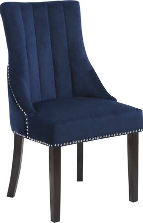 Meridian Furniture Oxford Navy Velvet Dining Chair - Set of 2