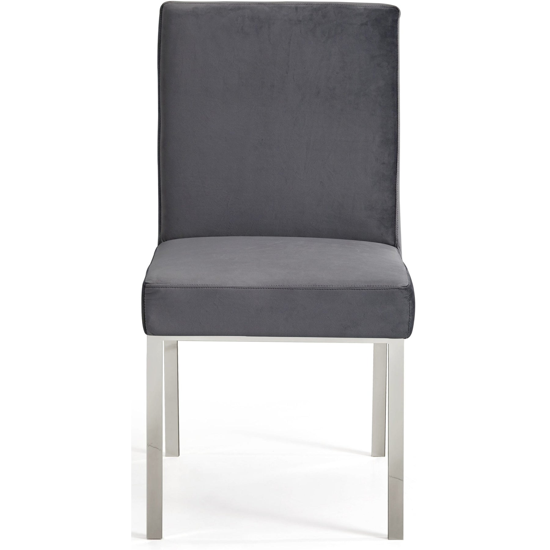 Meridian Furniture Opal Grey Velvet Dining Chair-Minimal & Modern