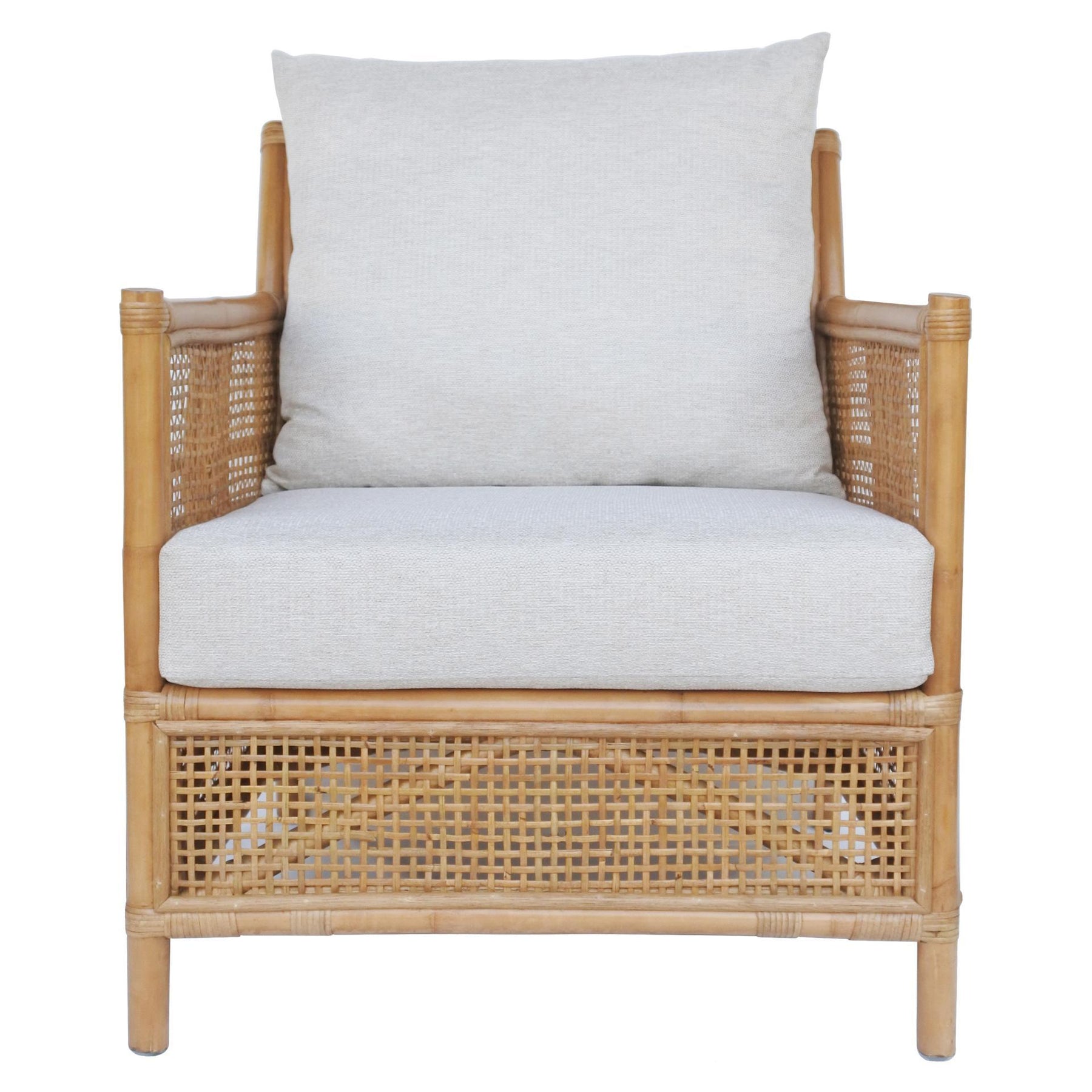 Fontana Rattan Accent Arm Chair by New Pacific Direct - 7400052