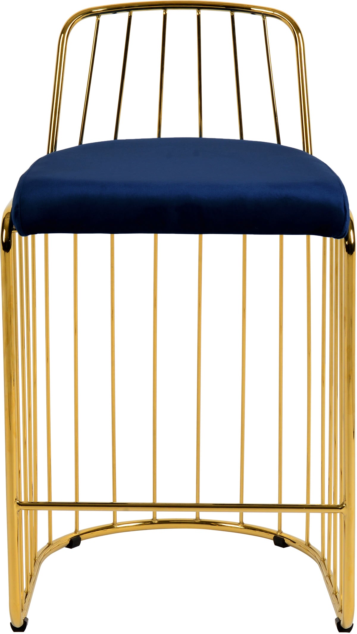 Meridian Furniture Gio Navy Velvet Stool ( Quantity of 1 Stool )