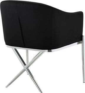 Meridian Furniture Xavier Black Velvet Dining Chair