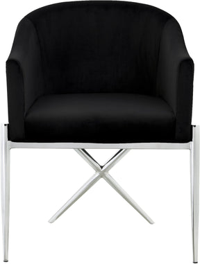 Meridian Furniture Xavier Black Velvet Dining Chair