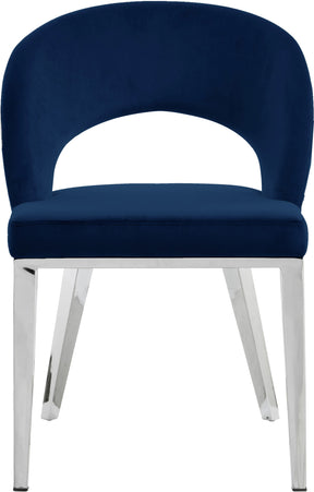 Meridian Furniture Roberto Navy Velvet Dining Chair