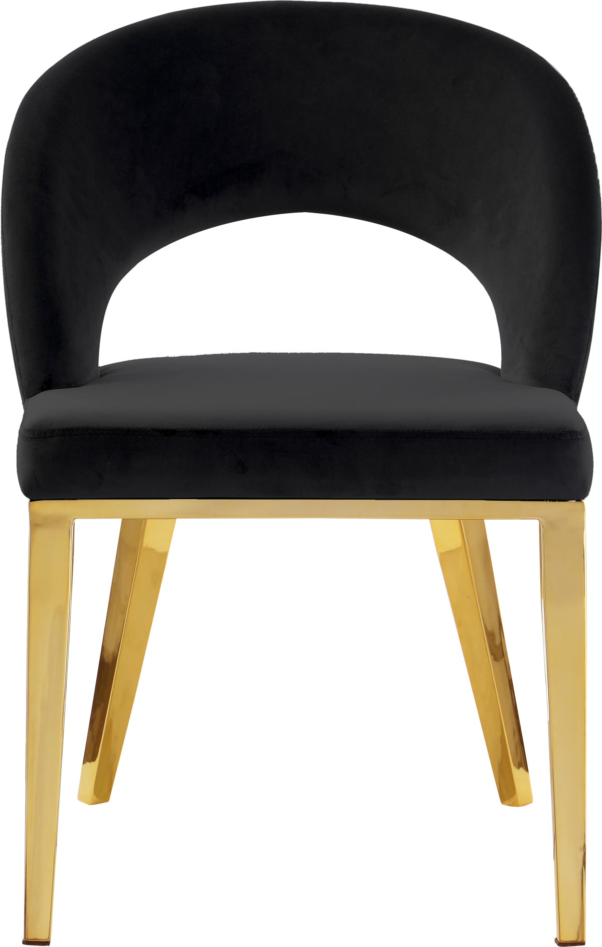 Meridian Furniture Roberto Black Velvet Dining Chair