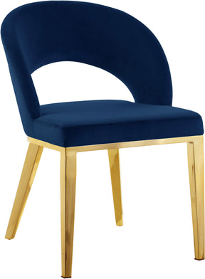 Meridian Furniture Roberto Navy Velvet Dining Chair