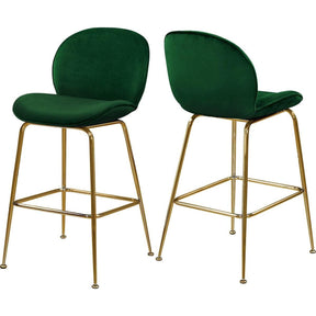 Meridian Furniture Paris Green Velvet StoolMeridian Furniture - Stool - Minimal And Modern - 1