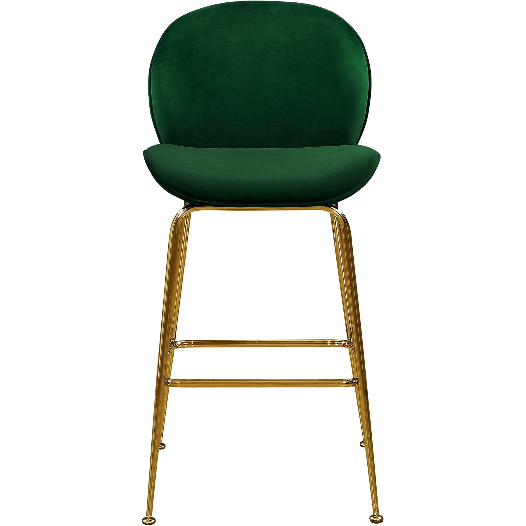 Meridian Furniture Paris Green Velvet Stool-Minimal & Modern