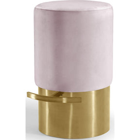 Meridian Furniture Liv Pink Velvet StoolMeridian Furniture - Stool - Minimal And Modern - 1