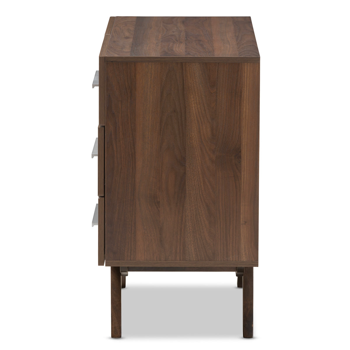 Baxton Studio Auburn Mid-Century Modern Walnut Brown Finished Wood 6-Drawer Dresser Baxton Studio-Dresser-Minimal And Modern - 5