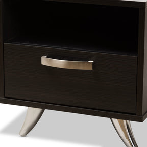 Baxton Studio Warwick Modern and Contemporary Espresso Brown Finished Wood End Table Baxton Studio-nightstands-Minimal And Modern - 8