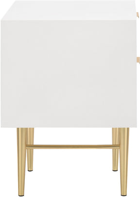 Meridian Furniture Modernist White Gloss Night Stand