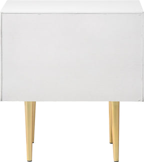 Meridian Furniture Modernist White Gloss Night Stand