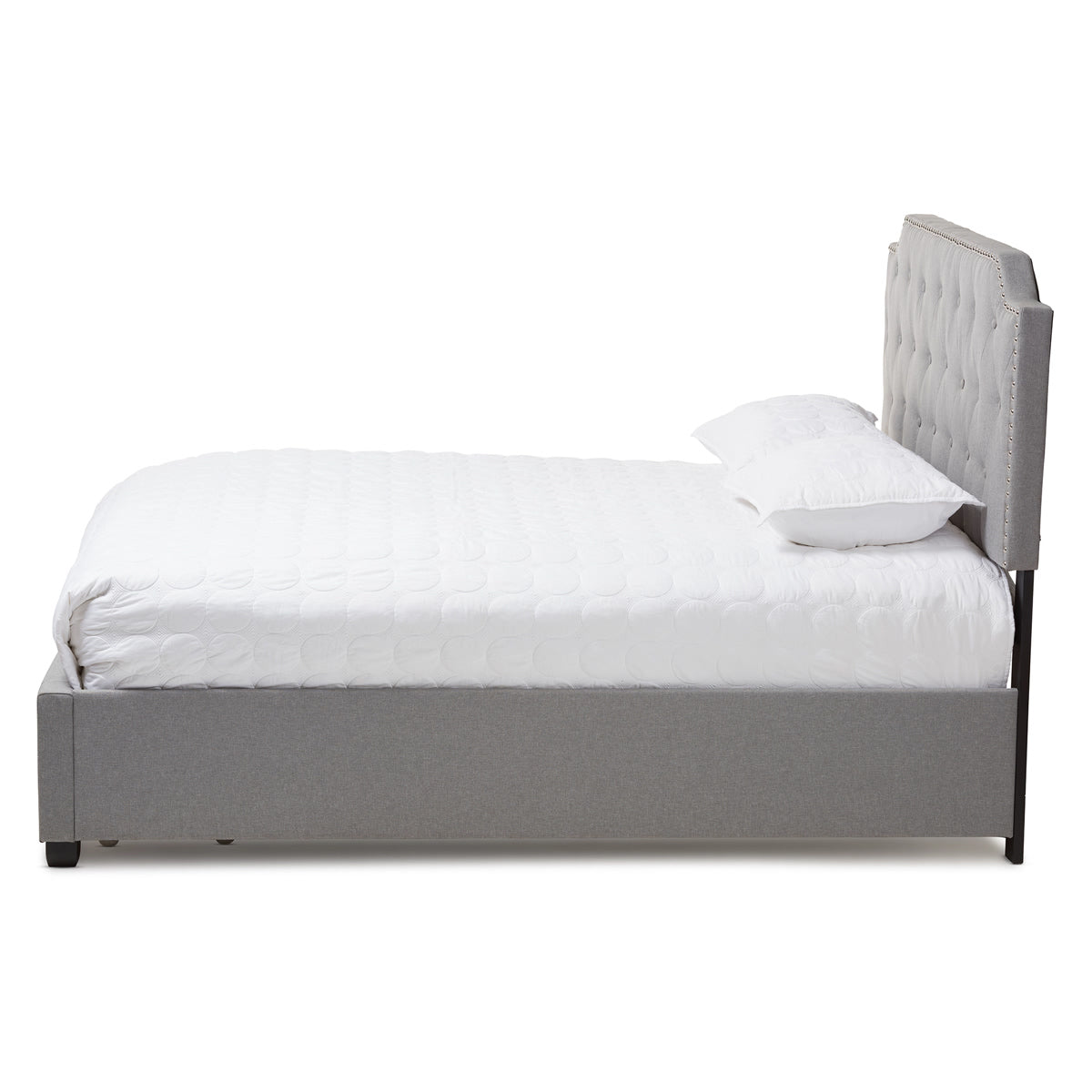 Baxton Studio Aubrianne Modern and Contemporary Grey Fabric Upholstered Queen Storage Bed Baxton Studio-beds-Minimal And Modern - 7