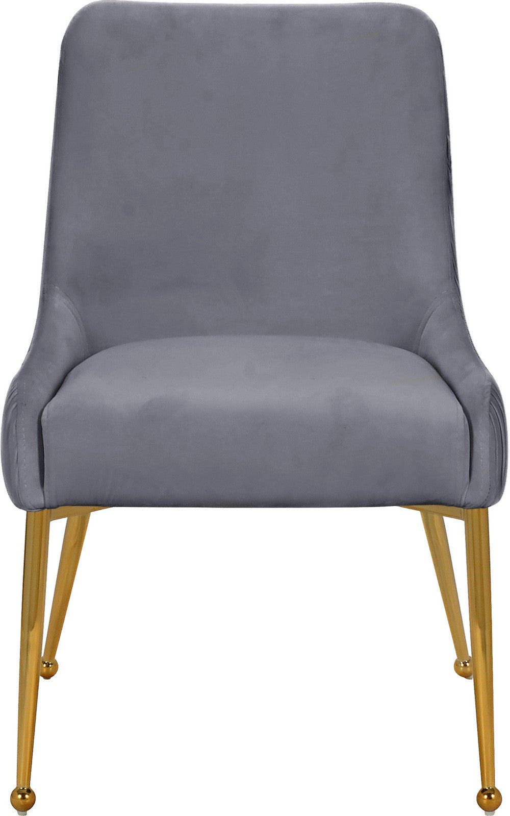 Meridian Furniture Ace Grey Velvet Dining Chair - Set of 2