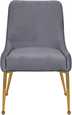 Meridian Furniture Ace Grey Velvet Dining Chair - Set of 2