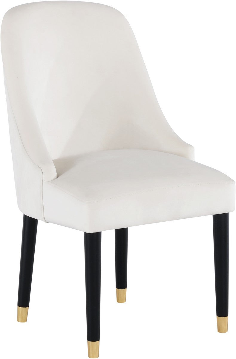 Meridian Furniture Omni Cream Velvet Dining Chair - Set of 2