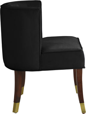 Meridian Furniture Perry Black Velvet Dining Chair - Set of 2