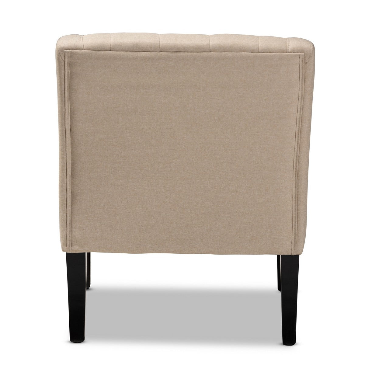 Baxton Studio Brittany Modern and Contemporary Beige Fabric Upholstered Club Chair