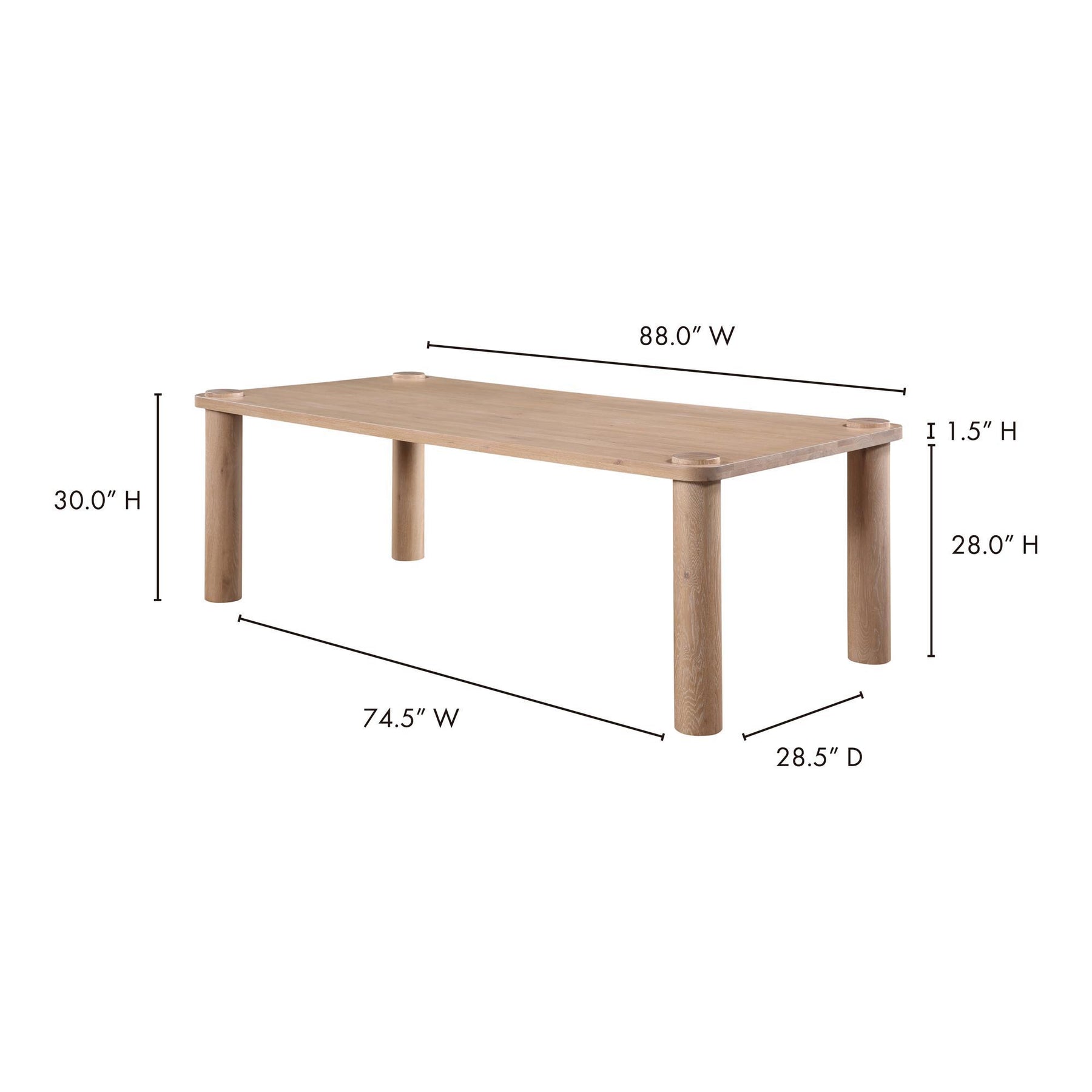 Moe's Home Collection Century Dining Table - BC-1087-18