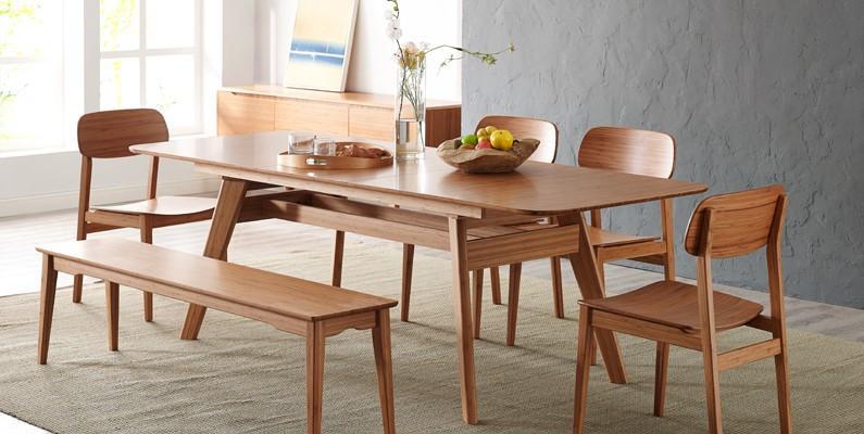 Greenington Currant Modern Bamboo Extendable Dining Table (72" - 92")-Minimal & Modern