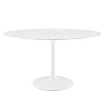 Modway Furniture Modern Lippa 54" Oval Artificial Marble Dining Table - EEI-1134