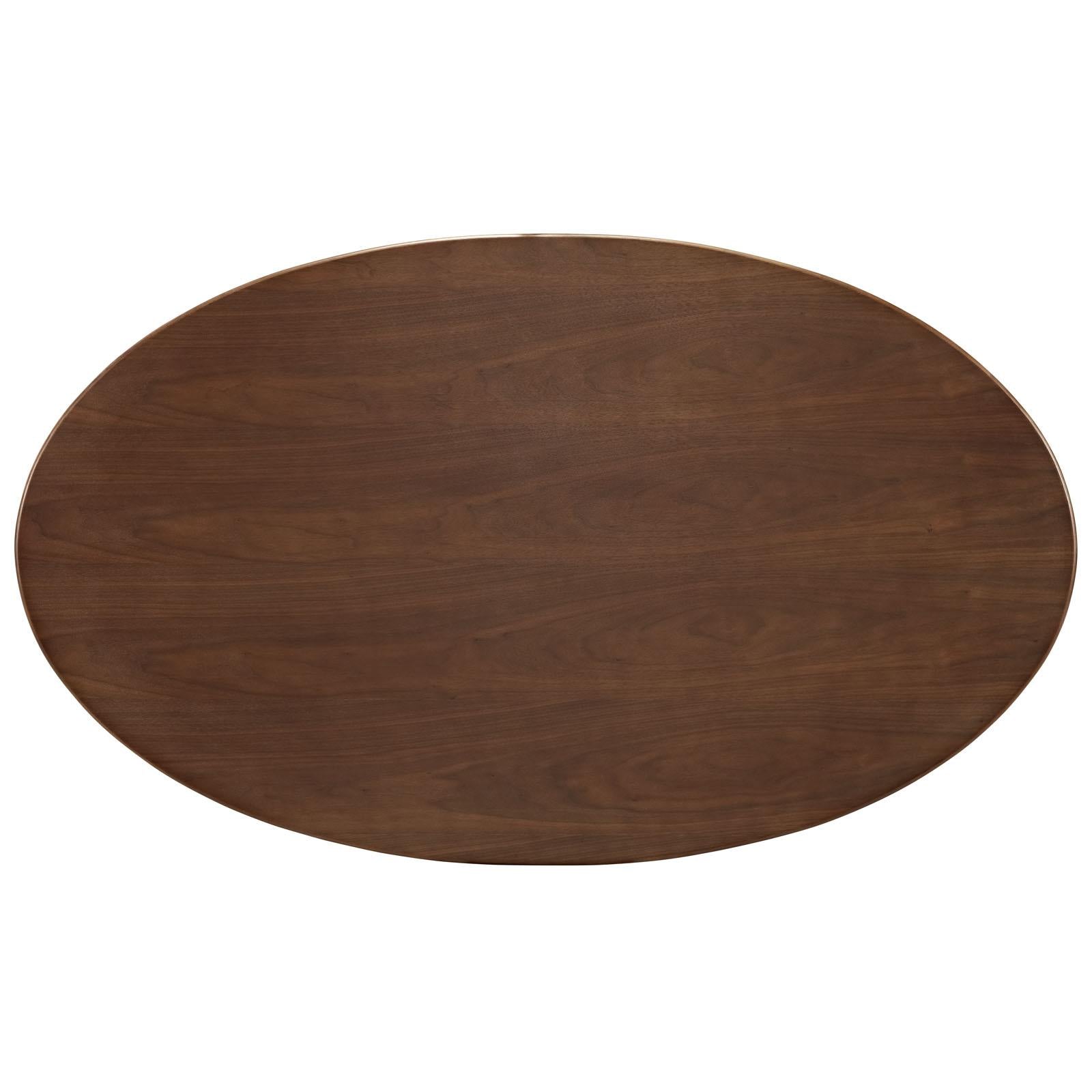 Modway Furniture Modern Lippa 60" Oval Walnut Dining Table - EEI-1138