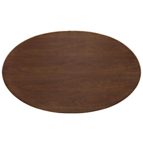 Modway Furniture Modern Lippa 60" Oval Walnut Dining Table - EEI-1138