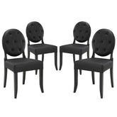 Modway Furniture Modern Button Dining Side Chair Set of 4 - EEI-1280