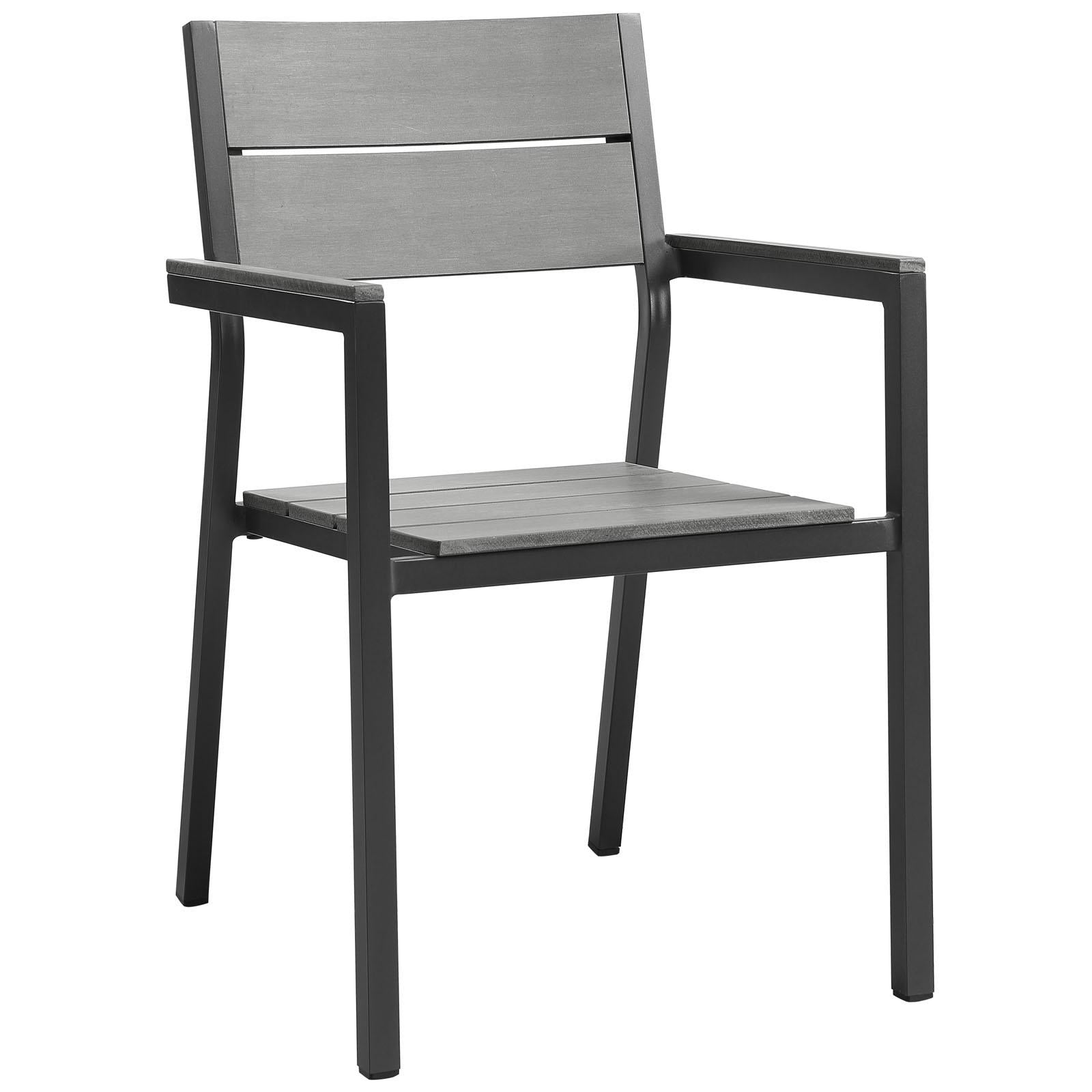 Modway Furniture Modern Maine Dining Armchair Outdoor Patio Set of 2 - EEI-1739